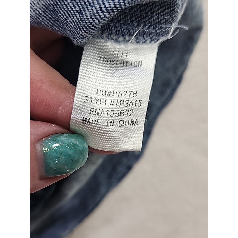 Macaron Ladies Denim Jacket With Stars Size Small - Picture 6 of 7